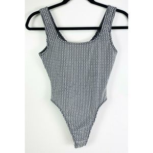 Didi Ribbed One Piece Bodysuit Geometric
